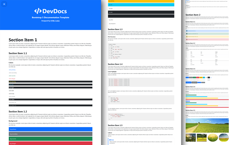 bootstrap-documentation-template