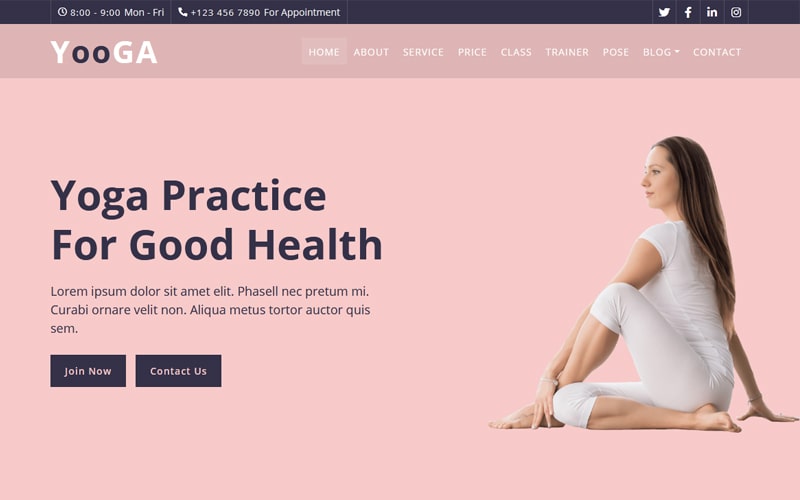 free-yoga-website-template