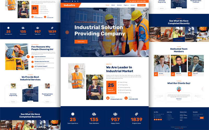 industrial-html-template