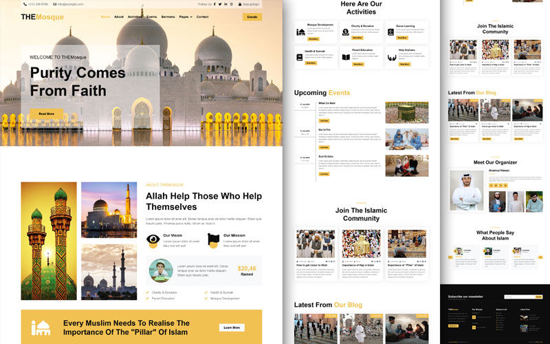 mosque-website-template