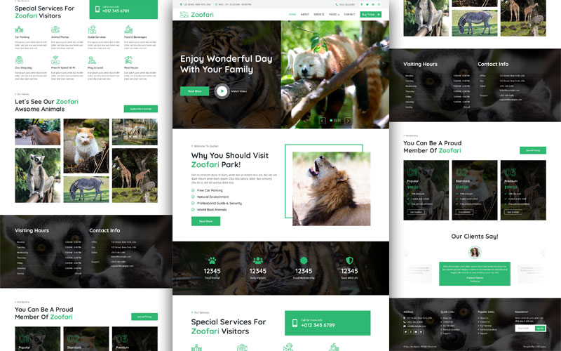 zoo-website-template